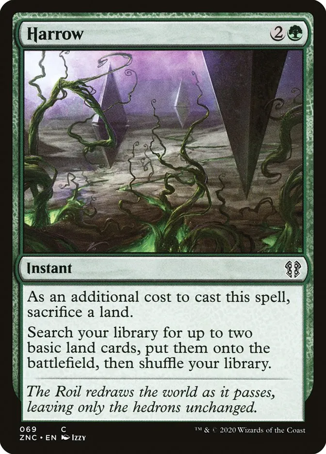 2020 Zendikar Rising Commander Harrow common #69 common card image