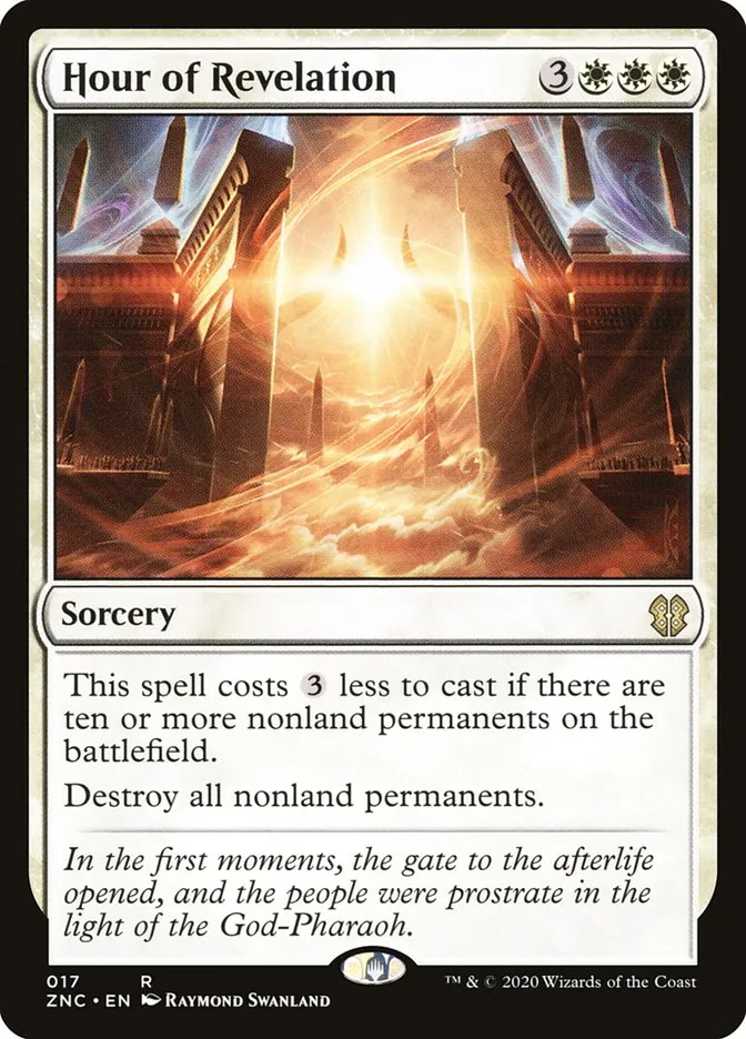 2020 Zendikar Rising Commander Hour of Revelation rare #17 rare card image