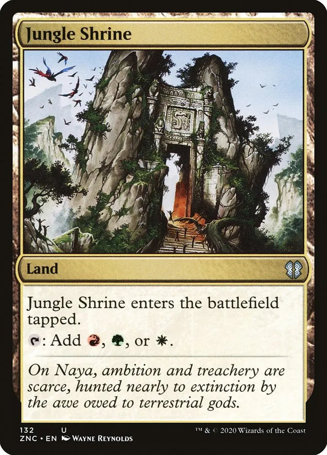 2020 Zendikar Rising Commander Jungle Shrine uncommon #132 uncommon card image