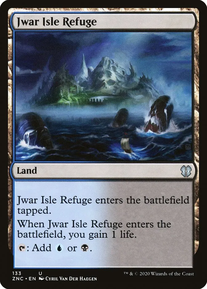 2020 Zendikar Rising Commander Jwar Isle Refuge uncommon #133 uncommon card image