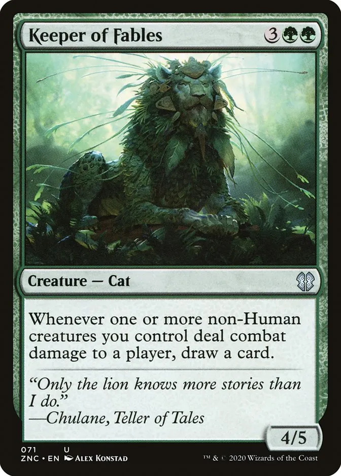 2020 Zendikar Rising Commander Keeper of Fables uncommon #71 uncommon card image