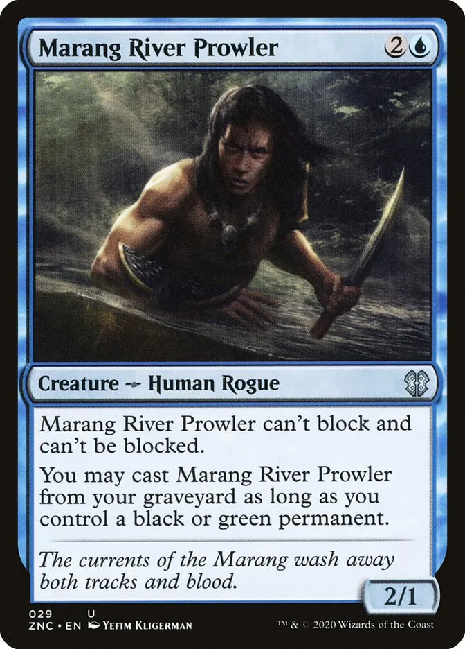 2020 Zendikar Rising Commander Marang River Prowler uncommon #29 uncommon card image