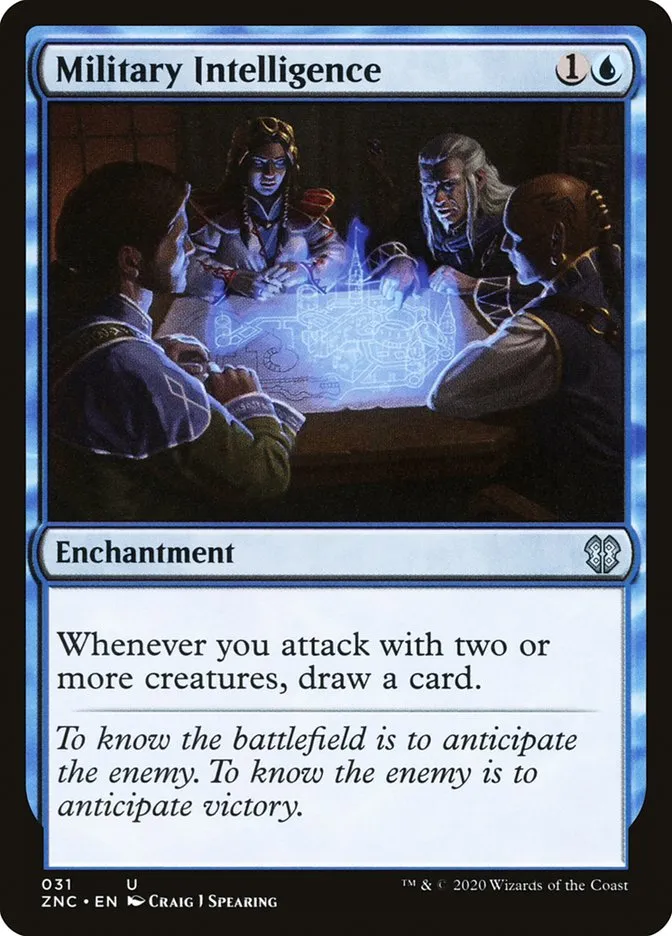 2020 Zendikar Rising Commander Military Intelligence uncommon #31 uncommon card image