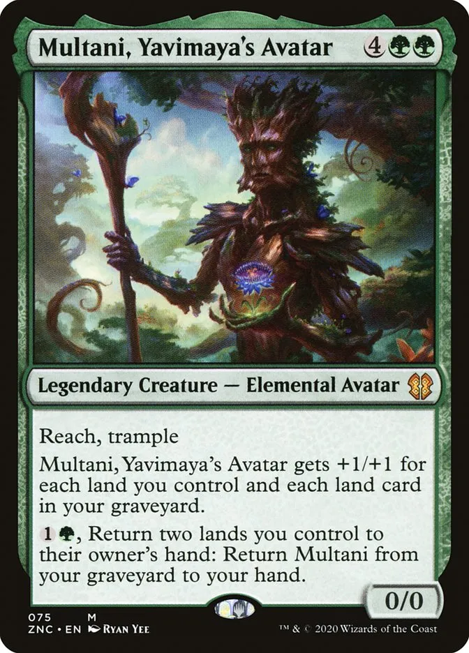 2020 Zendikar Rising Commander Multani, Yavimaya's Avatar mythic #75 mythic card image