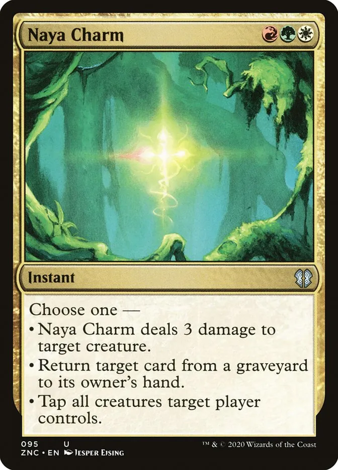 2020 Zendikar Rising Commander Naya Charm uncommon #95 uncommon card image