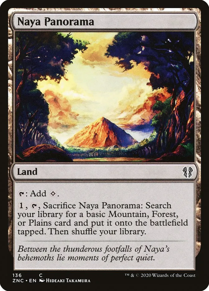 2020 Zendikar Rising Commander Naya Panorama common #136 common card image