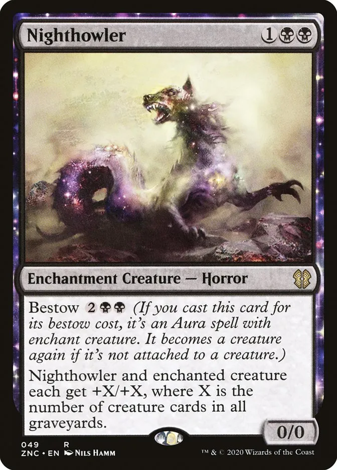 2020 Zendikar Rising Commander Nighthowler rare #49 rare card image