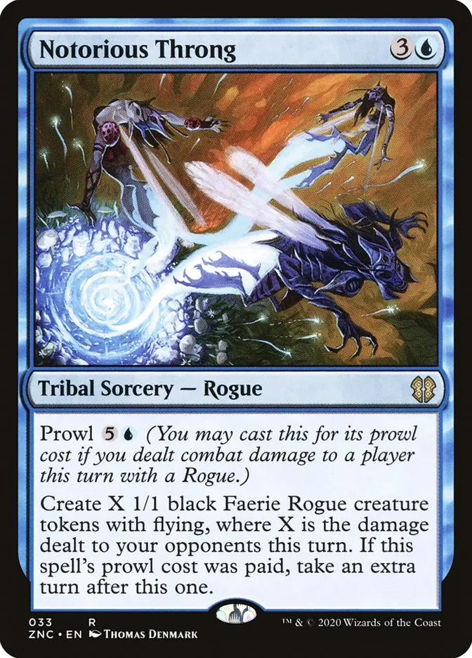 2020 Zendikar Rising Commander Notorious Throng rare #33 rare card image