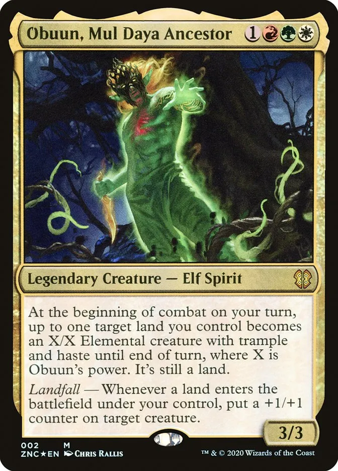 2020 Zendikar Rising Commander Obuun, Mul Daya Ancestor mythic #2 mythic card image
