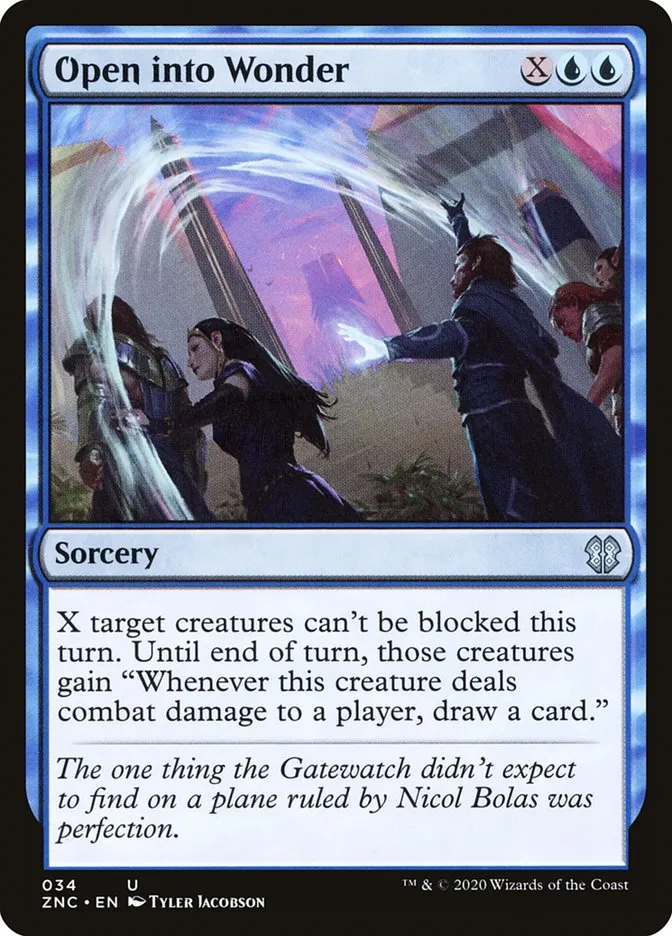2020 Zendikar Rising Commander Open into Wonder uncommon #34 uncommon card image