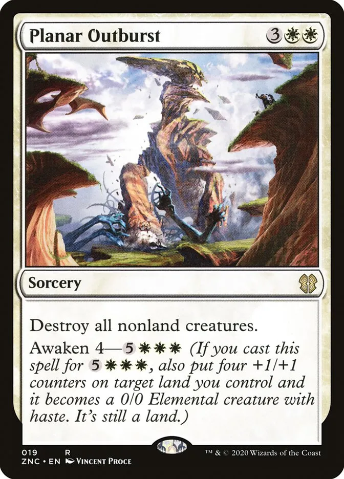 2020 Zendikar Rising Commander Planar Outburst rare #19 rare card image
