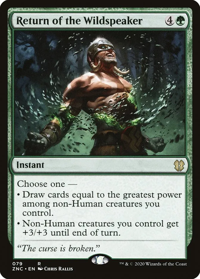 2020 Zendikar Rising Commander Return of the Wildspeaker rare #79 rare card image