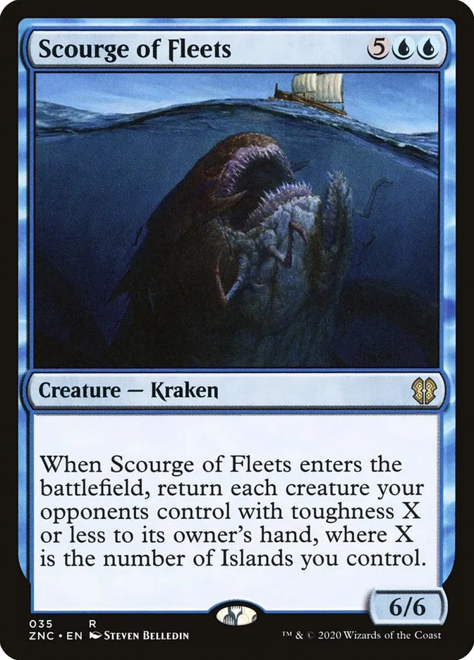 2020 Zendikar Rising Commander Scourge of Fleets rare #35 rare card image