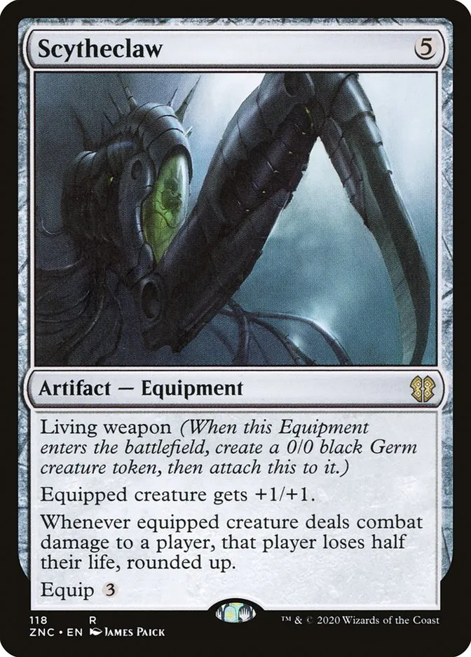 2020 Zendikar Rising Commander Scytheclaw rare #118 rare card image