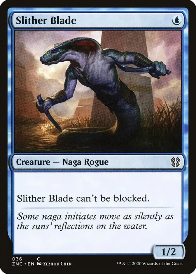2020 Zendikar Rising Commander Slither Blade common #36 common card image