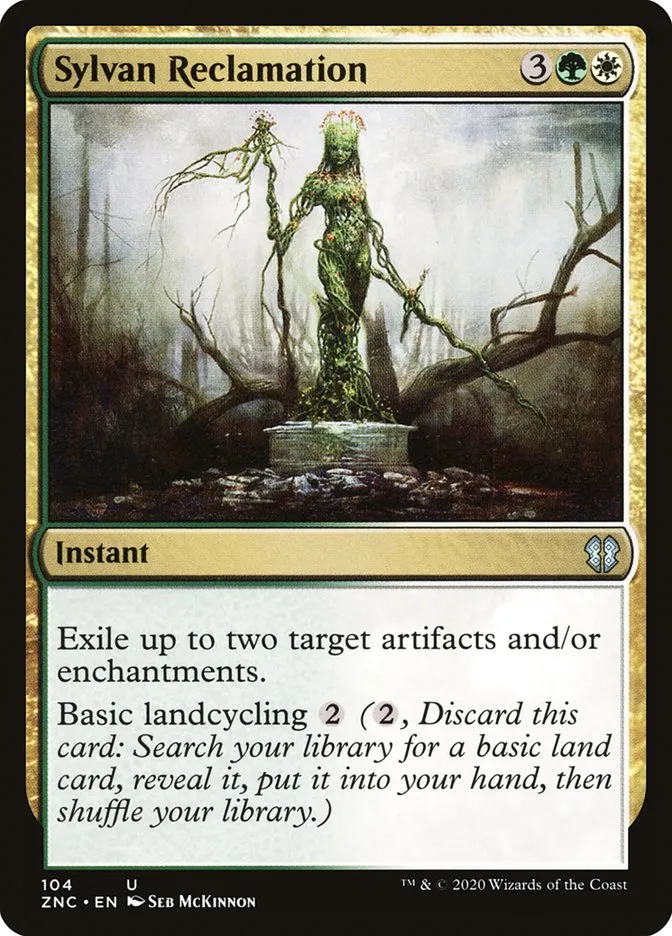 2020 Zendikar Rising Commander Sylvan Reclamation uncommon #104 uncommon card image