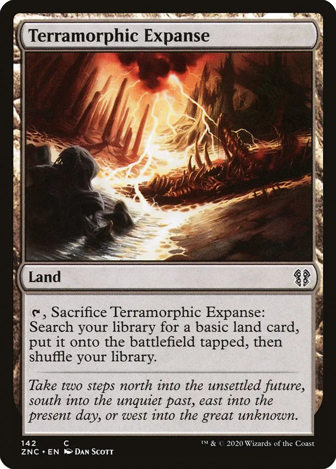 2020 Zendikar Rising Commander Terramorphic Expanse common #142 common card image