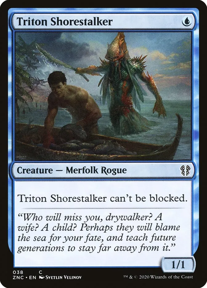 2020 Zendikar Rising Commander Triton Shorestalker common #38 common card image