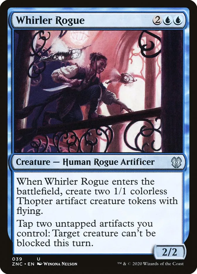 2020 Zendikar Rising Commander Whirler Rogue uncommon #39 uncommon card image