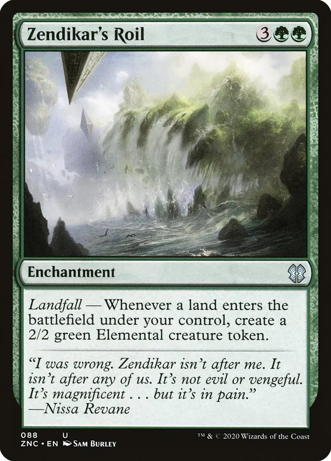 2020 Zendikar Rising Commander Zendikar's Roil uncommon #88 uncommon card image