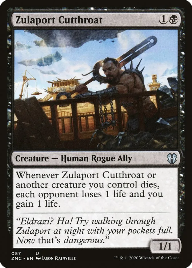 2020 Zendikar Rising Commander Zulaport Cutthroat uncommon #57 uncommon card image