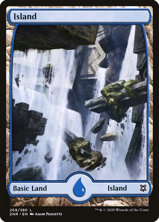 2020 Zendikar Rising Island #269 common card image