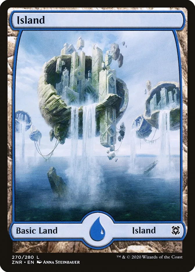 2020 Zendikar Rising Island #270 common card image