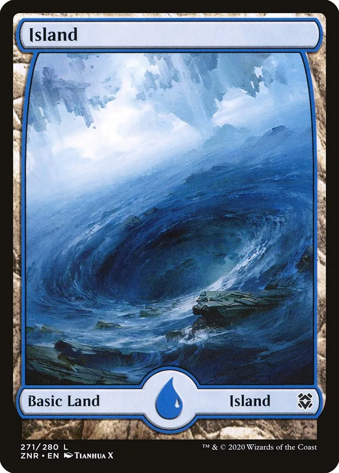 2020 Zendikar Rising Island #271 common card image