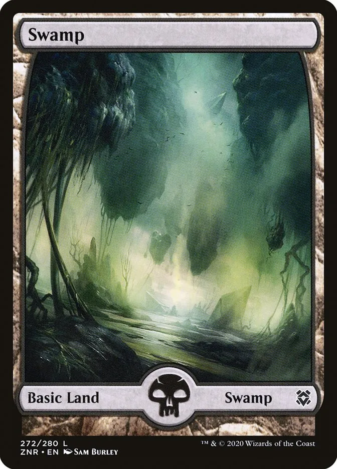2020 Zendikar Rising Swamp common #272 common card image