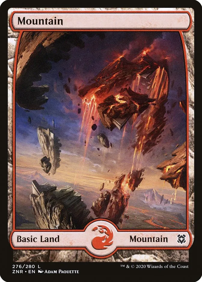 2020 Zendikar Rising Mountain common #276 common card image