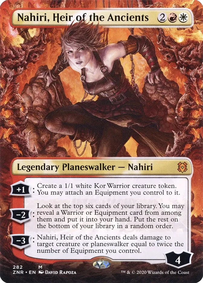 2020 Zendikar Rising Nahiri, Heir of the Ancients mythic #282 mythic card image