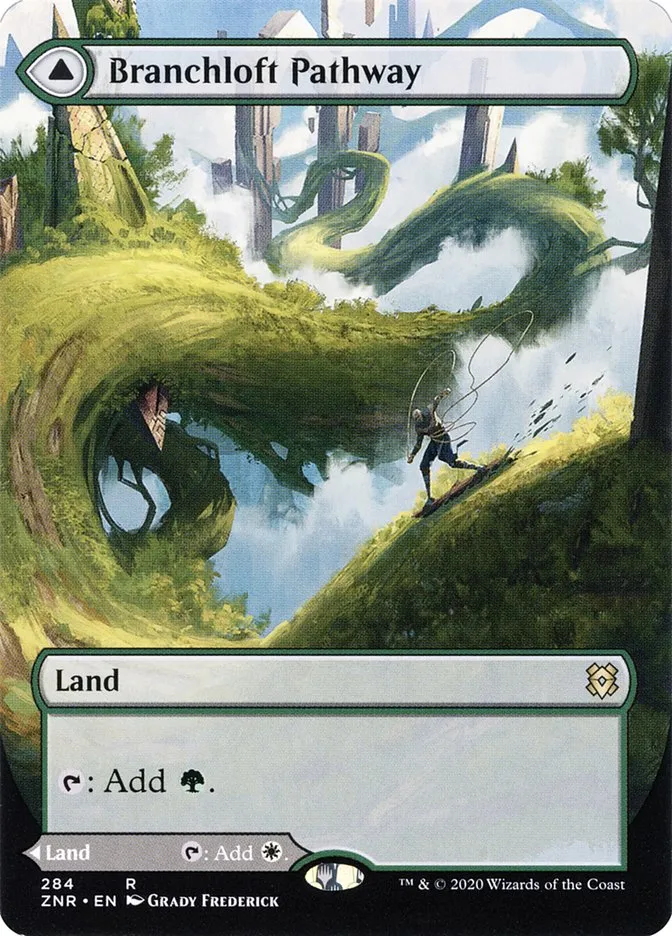 2020 Zendikar Rising Branchloft Pathway // Boulderloft Pathway rare #284 rare card image