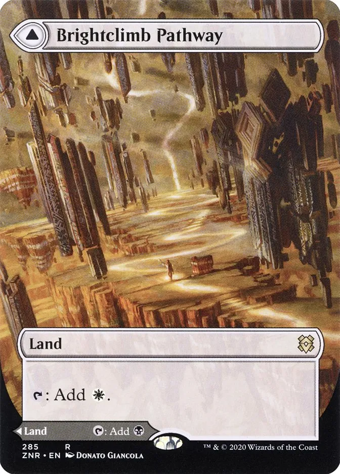 2020 Zendikar Rising Brightclimb Pathway // Grimclimb Pathway #285 rare card image