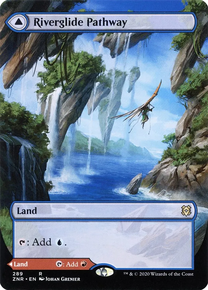 2020 Zendikar Rising Riverglide Pathway // Lavaglide Pathway #289 rare card image