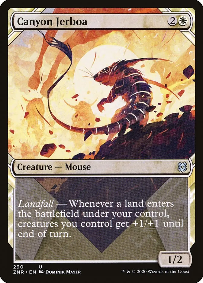 2020 Zendikar Rising Canyon Jerboa uncommon #290 uncommon card image