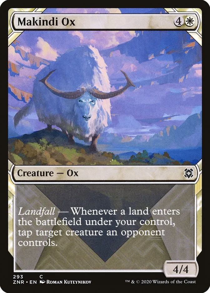 2020 Zendikar Rising Makindi Ox common #293 common card image