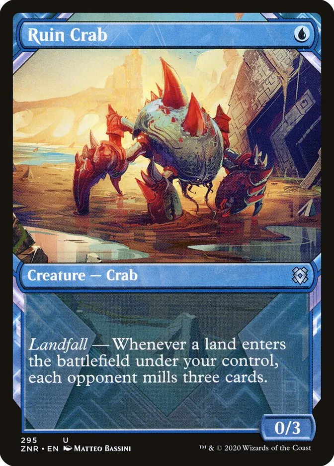 2020 Zendikar Rising Ruin Crab uncommon #295 uncommon card image