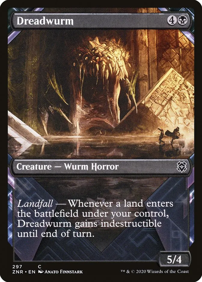 2020 Zendikar Rising Dreadwurm common #297 common card image
