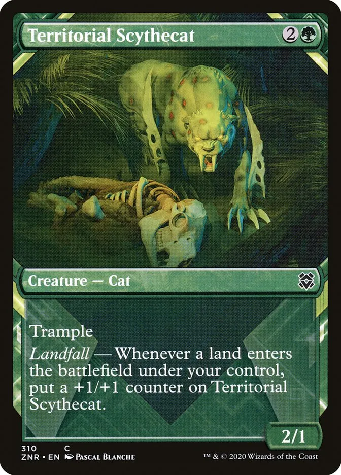 2020 Zendikar Rising Territorial Scythecat common #310 common card image