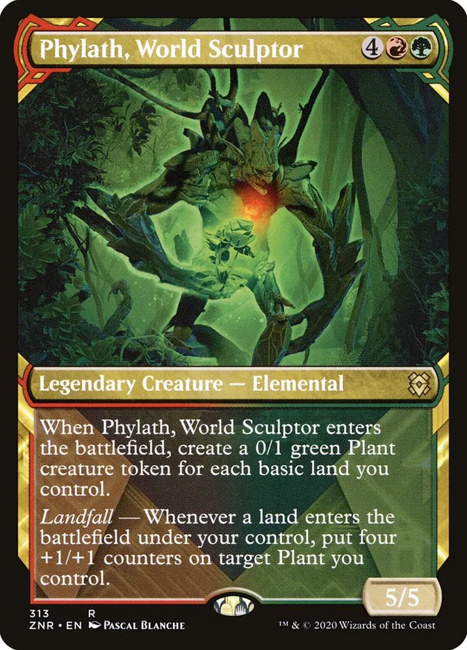 2020 Zendikar Rising Phylath, World Sculptor rare #313 rare card image