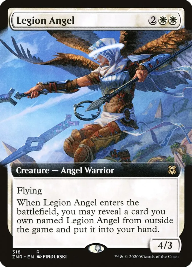 2020 Zendikar Rising Legion Angel rare #318 rare card image