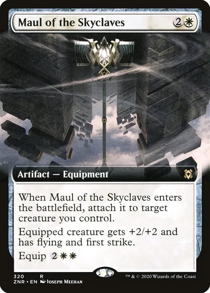 2020 Zendikar Rising Maul of the Skyclaves rare #320 rare card image