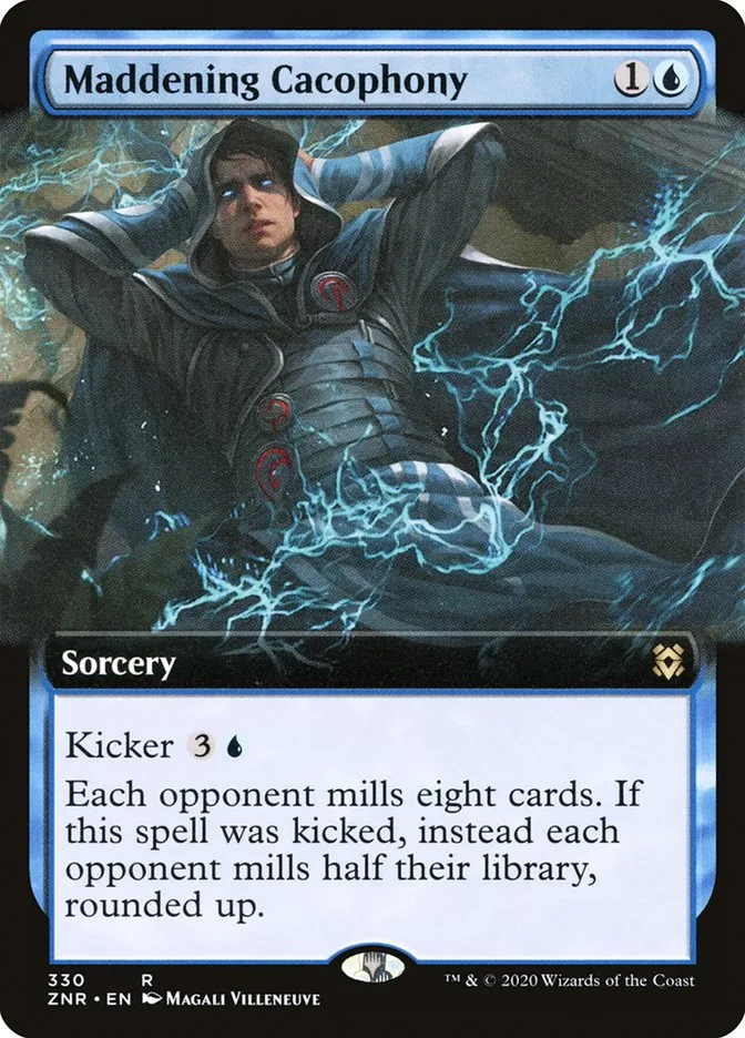2020 Zendikar Rising Maddening Cacophony rare #330 rare card image