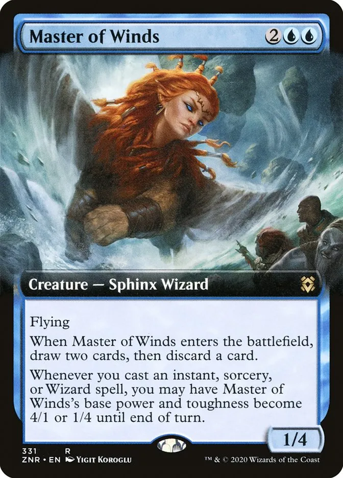 2020 Zendikar Rising Master of Winds rare #331 rare card image