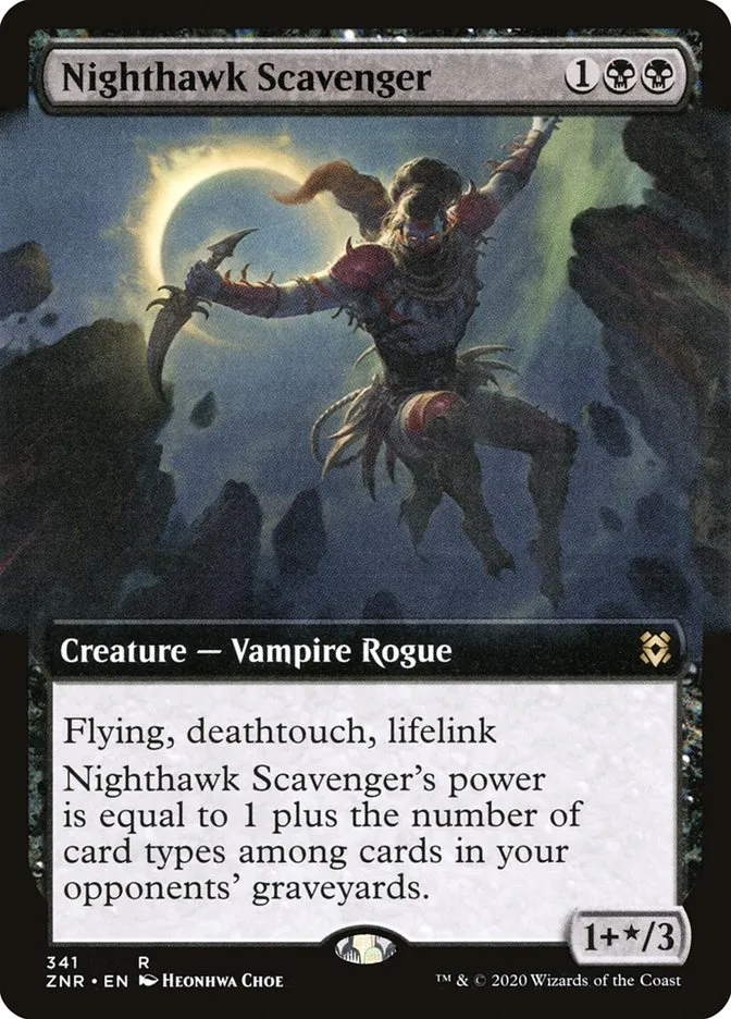 2020 Zendikar Rising Nighthawk Scavenger rare #341 rare card image