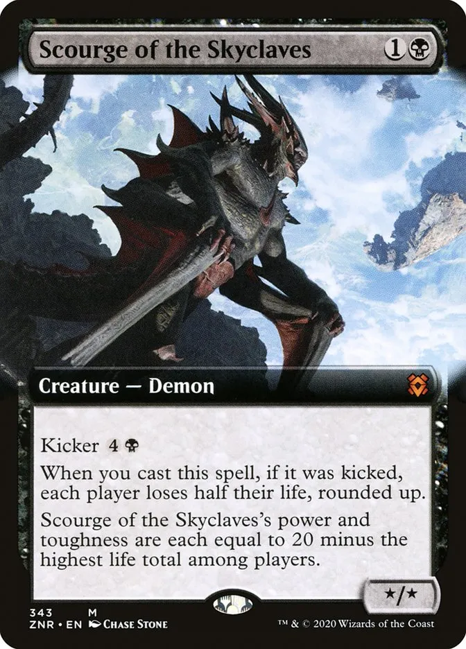 2020 Zendikar Rising Scourge of the Skyclaves mythic #343 mythic card image