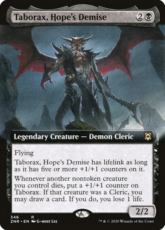 2020 Zendikar Rising Taborax, Hope's Demise rare #346 rare card image