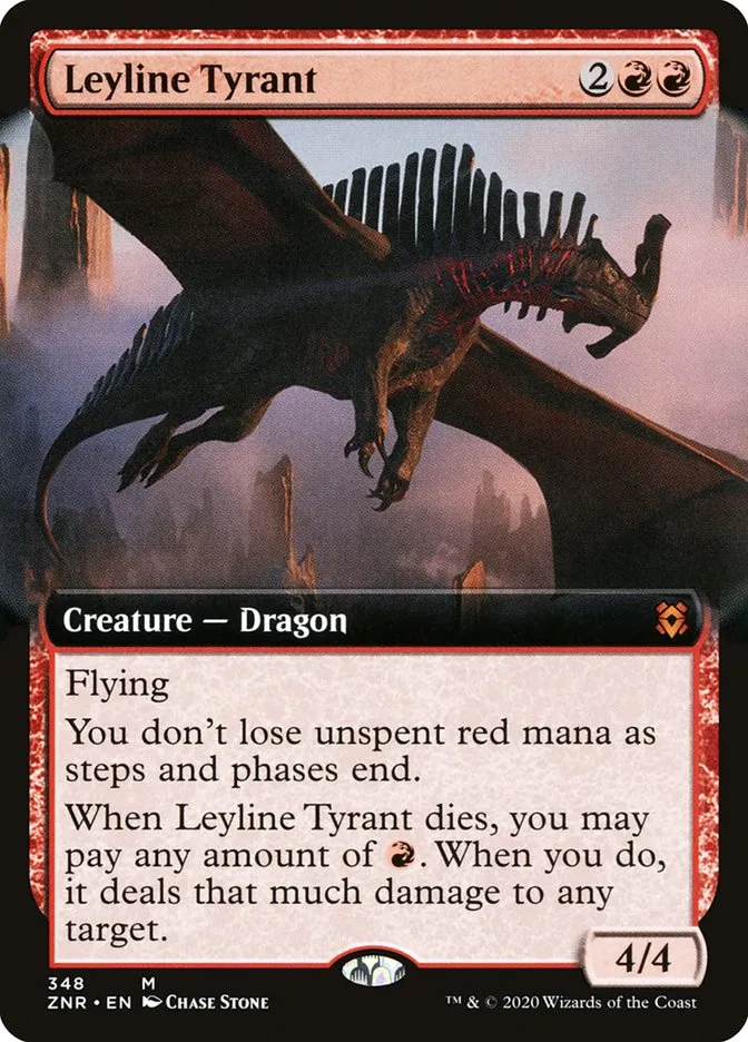 2020 Zendikar Rising Leyline Tyrant mythic #348 mythic card image