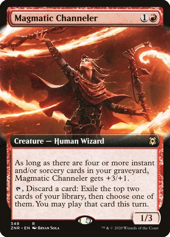 2020 Zendikar Rising Magmatic Channeler rare #349 rare card image