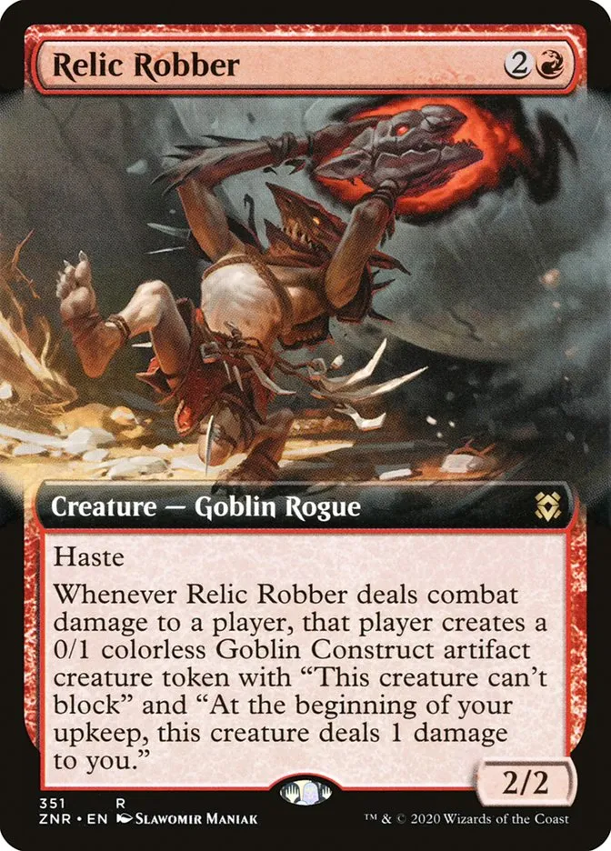 2020 Zendikar Rising Relic Robber rare #351 rare card image